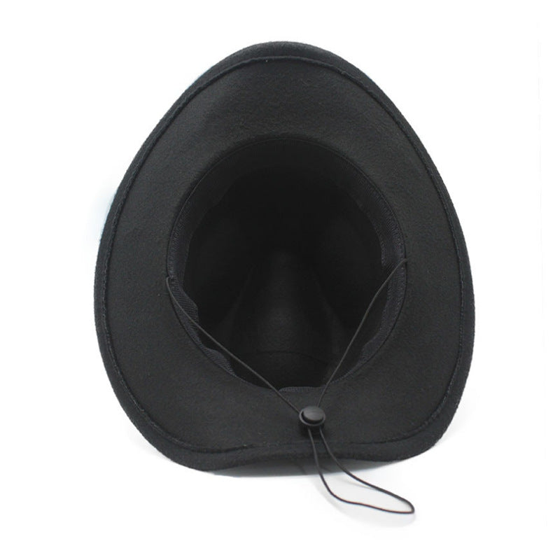 Wholesale Ethnic Style Woolen Western Denim Hats
